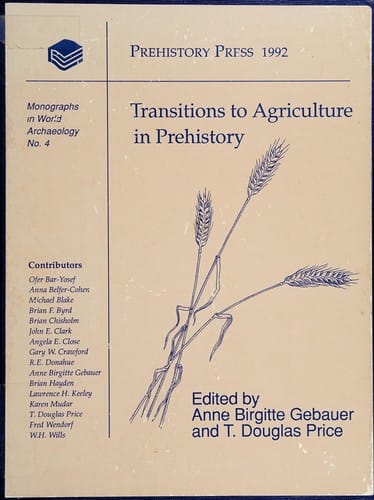 Transitions to agriculture in prehistory