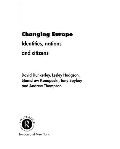Changing Europe