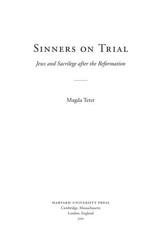 Sinners on trial