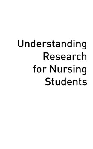 Understanding research for nursing students