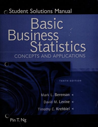 Student solutions manual [for] basic business statistics
