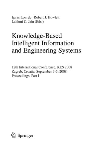 Knowledge-Based Intelligent Information and Engineering Systems