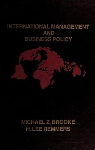 International management and business policy