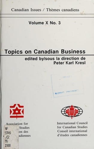 Topics on Canadian business