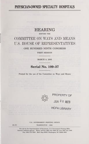 Physician-owned specialty hospitals