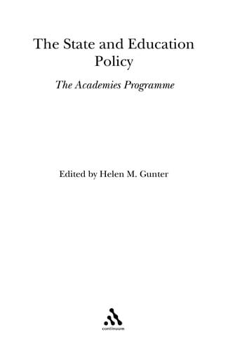 The state and education policy