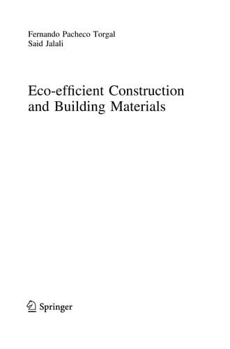 Eco-efficient construction and building materials