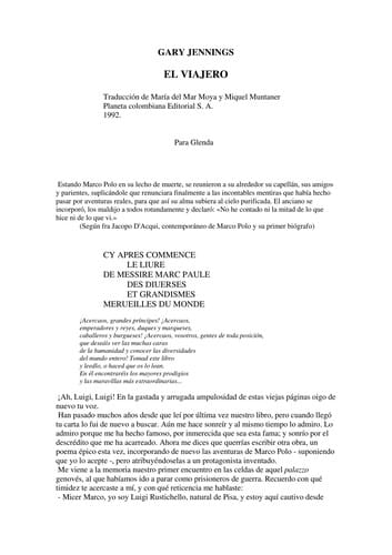 El viajero/ The traveler