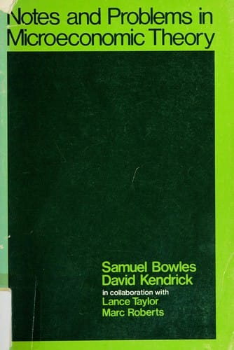 Notes and problems in microeconomic theory