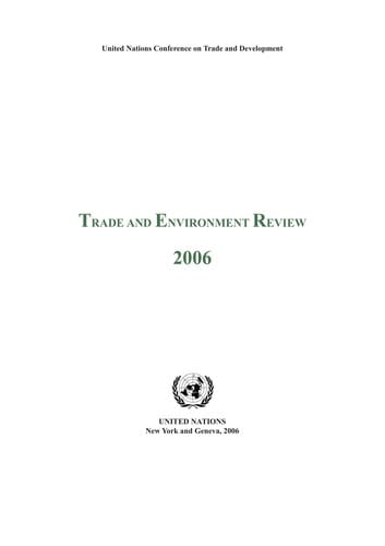 Trade and environment review 2006