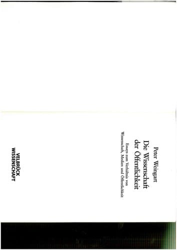 Die Wissenschaft der O ffentlichkeit