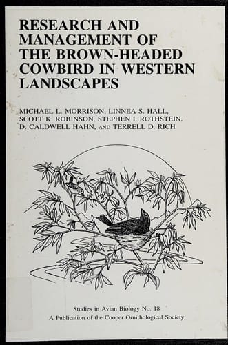Research and management of the brown-headed cowbird in western landscapes