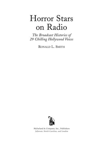Horror stars on radio