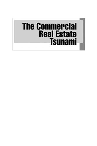 The commercial real estate tsunami