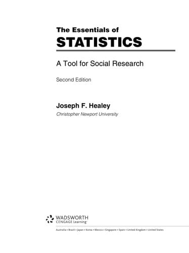 The essentials of statistics