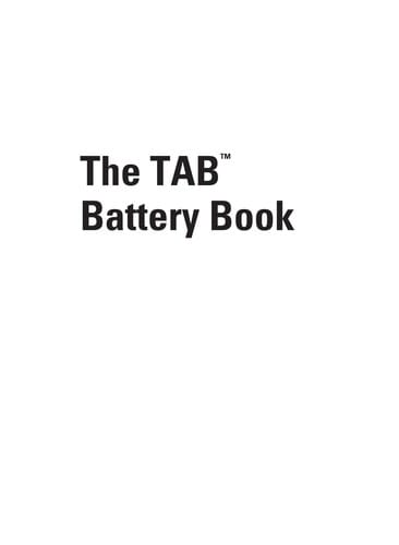 The TAB battery book