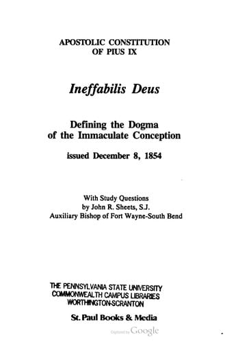 Ineffabilis Deus