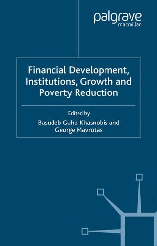 Financial development, institutions, growth and poverty reduction