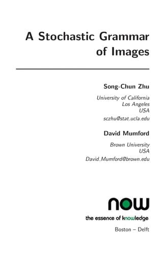 A stochastic grammar of images