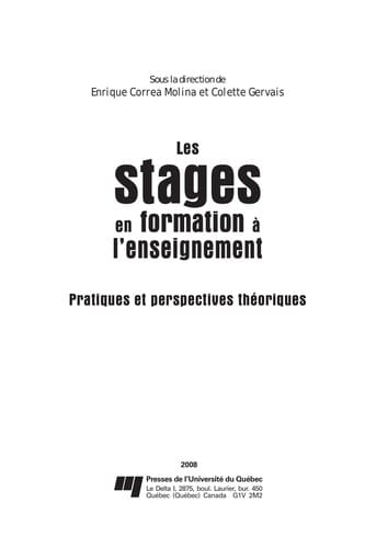 Les stages en formation à l'enseignement