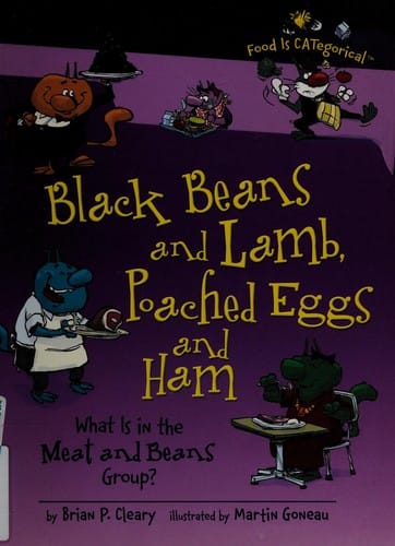 Black beans and lamb, poached eggs and ham