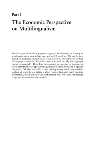 The economics of the multilingual workplace
