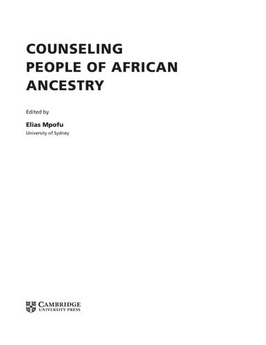 Counseling people of African ancestry