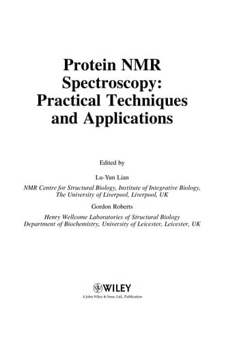 Protein NMR spectroscopy