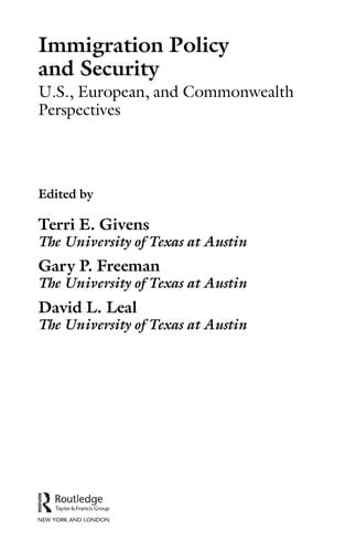 Immigration policy and security