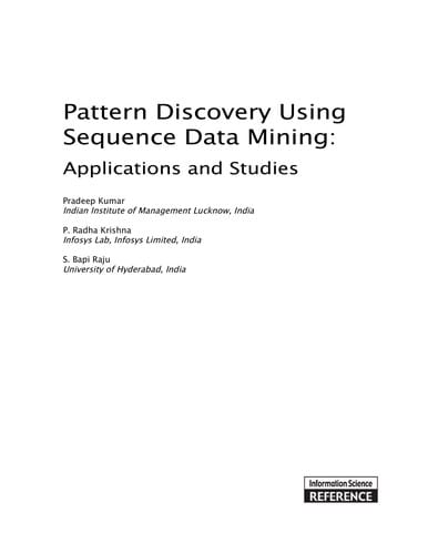 Pattern discovery using sequence data mining