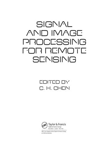 Signal and image processing for remote sensing