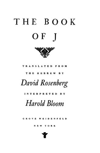 The Book of J.