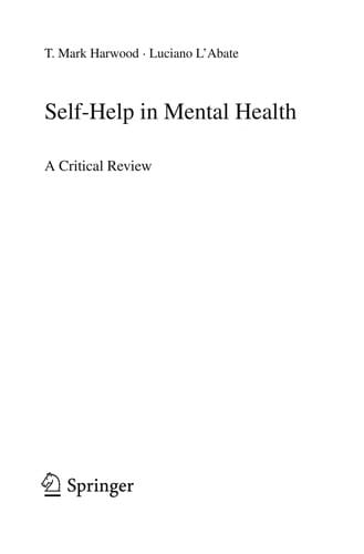 Self-Help in Mental Health