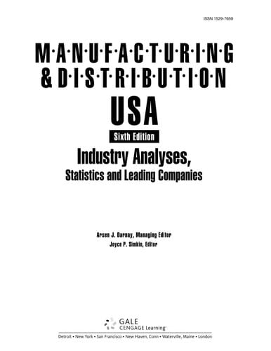 Manufacturing & distribution USA