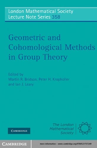 Geometric and cohomological methods in group theory
