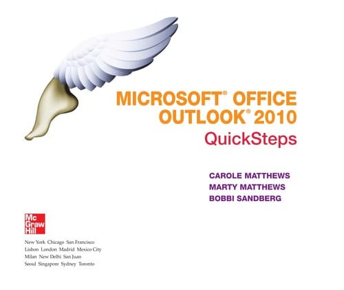 Microsoft Office Outlook 2010 quicksteps