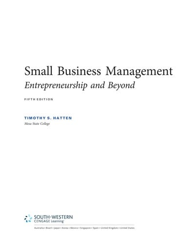Small business management