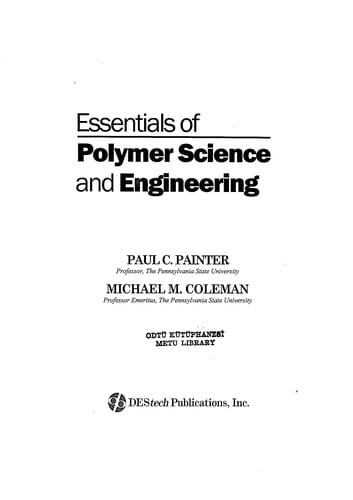 Essentials of polymer science and engineering