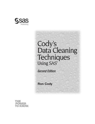 Cody's data cleaning techniques using SAS