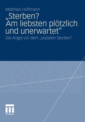 Sterben? Am liebsten plötzlich und unerwartet