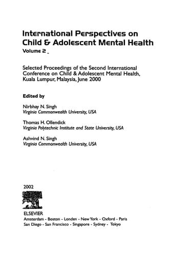 International Perspectives on Child & Adolescent Mental Health