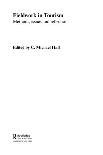 Fieldwork in tourism