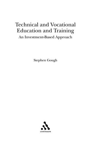 Technical and vocational education and learning