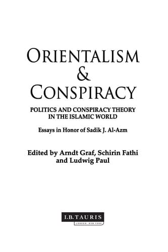 Orientalism & conspiracy