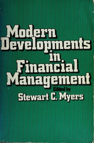 Modern developments in financial management