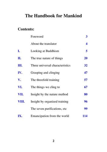 Handbook for mankind