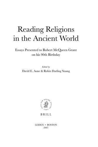 Reading religions in the ancient world