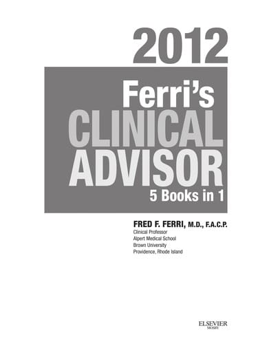Ferri's clinical advisor 2012