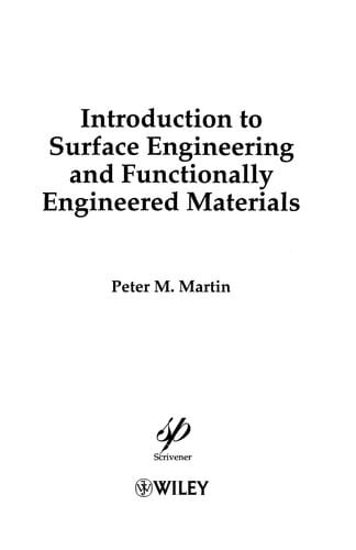 Introduction to surface engineering and functionally engineered materials