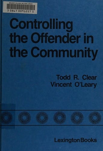Controlling the offender in the community